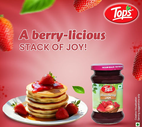 TOPS Strawberry Jam - 200g. Glass Bottle