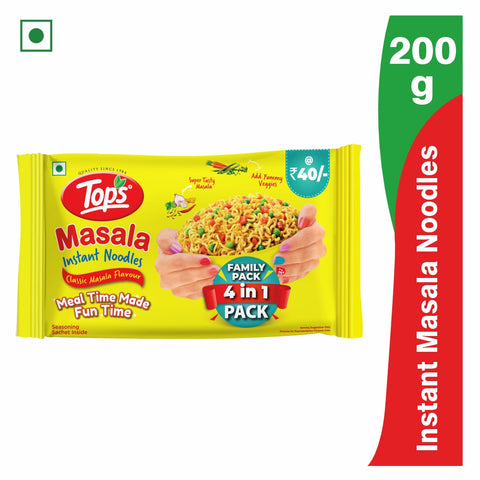 TOPS Instant Masala Noodles - 200g. Family Pack