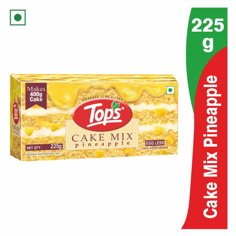 TOPS Cake Mix - Pineapple (100% Vegetarian) 225Gm Carton