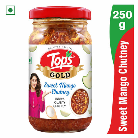 TOPS Gold Sweet Mango Chutney - 250g. Glass Bottle