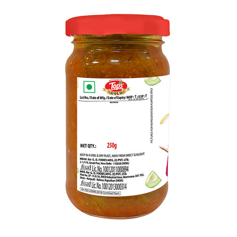 TOPS Gold Sweet Mango Chutney - 250g. Glass Bottle